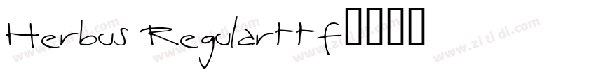 Herbus Regularttf字体转换